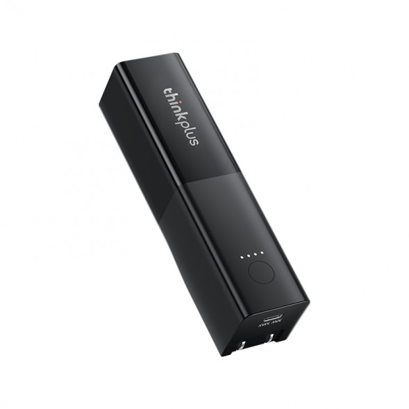 Lenovo Thinkplus GaN 2-in-1 Portable Charger Pro 30W 5000mAh-Black 4X21N77154