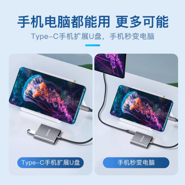 Lenovo Erazer (TypeC extension) USB3.0 high speed + HDMI4K@30Hz + PD100W (XC03) / three-in-one 65013237