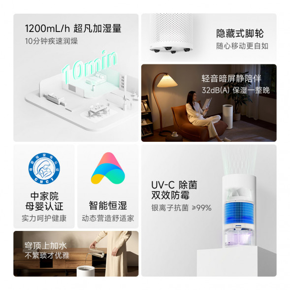 Xiaomi Mijia Mist-free humidifier 3 【1200】 51105
