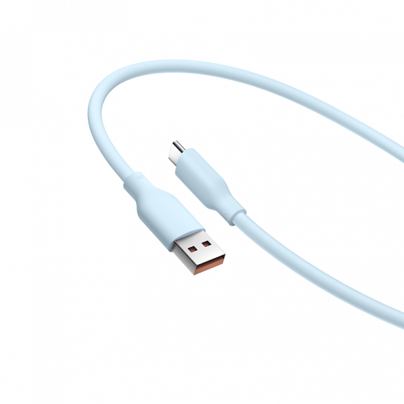 Xiaomi 6A skin-friendly silicone fast charging data cable 2m (A to C) blue 200cm 59437