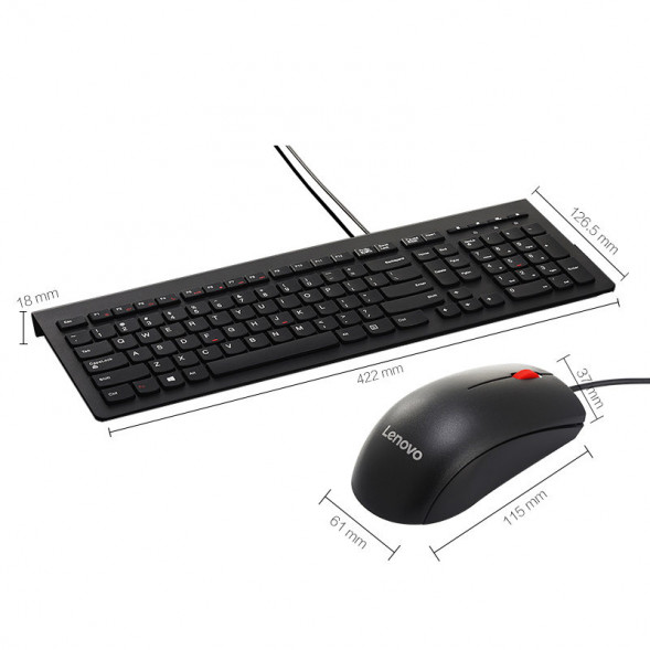Lenovo Wired keyboard and mouse set M120Pro 888021249