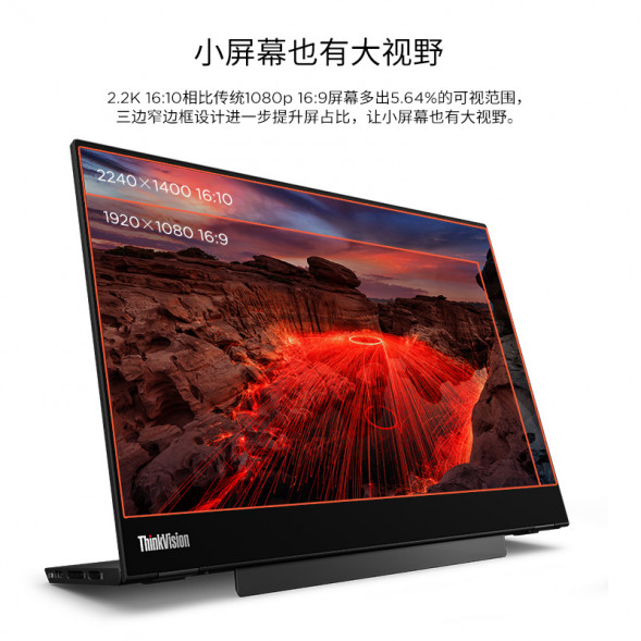 Lenovo ThinkVision Portable Monitor M14t Gen2 Monitor 63FDUAR6CB