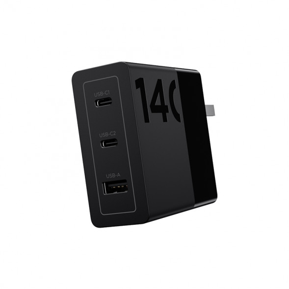 Lenovo Thinkplus light and shadow series 2C+A PD3.1 gallium nitride multi-port charger 140W black 4X21P39282