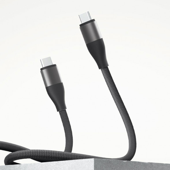 Xiaomi 6A Dual Type-C High Speed ​​Braided Data Cable Galaxy Gray 58337