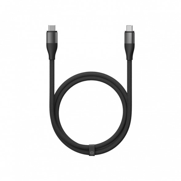 Xiaomi 6A dual Type-C high-speed braided data cable dark gray 52836