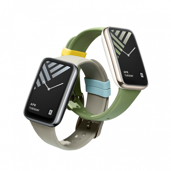 Xiaomi Mi Band 7Pro Faux Leather Silicone Wristband Monet Gray 43376