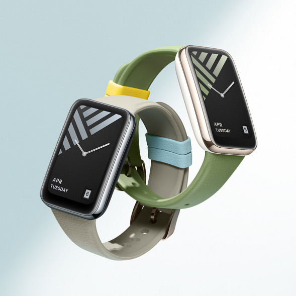 Xiaomi Mi Band 7Pro Faux Leather Silicone Wristband Monet Gray 43376