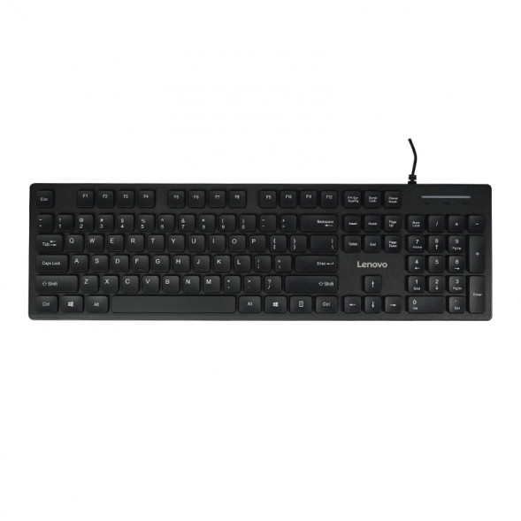 Lenovo KM200 wired keyboard and mouse set black QXR1Q51008