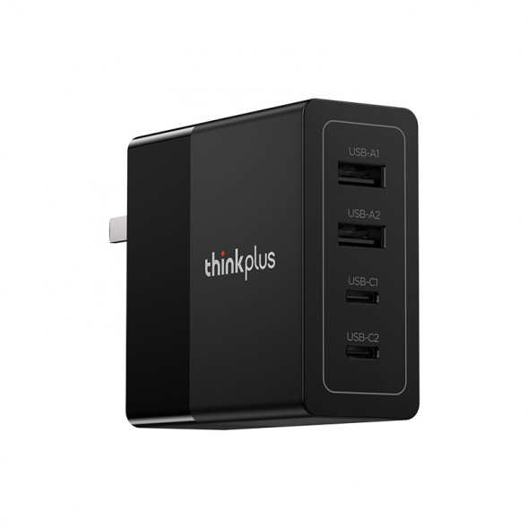 Lenovo Thinkplus light and shadow series 2C+2A gallium nitride multi-port charger 100W black QX51P89781