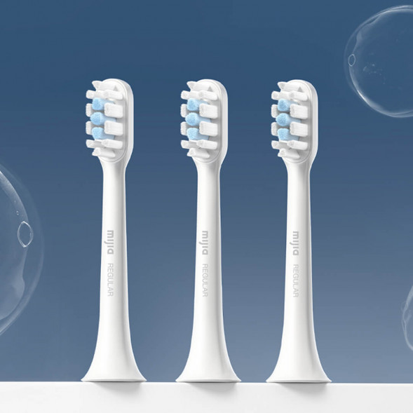 Xiaomi Mijia Compatible with T301/T302 Sonic Electric Toothbrush Head 3 Pack (Standard Type) Deep Sea Blue 43448