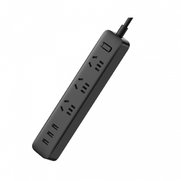 Xiaomi Power strip (including 3 ports USB 2A fast charging) black 44289