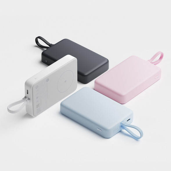 Xiaomi Magnetic power bank with built-in cable 10000 33W gray 61841