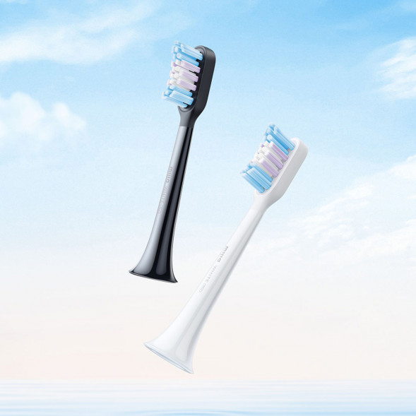 Xiaomi Mijia Sonic electric toothbrush head, full whitening type, 2-pack, suitable for T501/T501C, light gray 44042