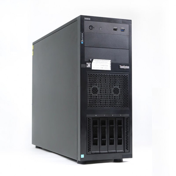 Lenovo ThinkSystem ST258V2 commercial office ERP financial system server host E-2334/16G/2*2T/5350 ST258V2555