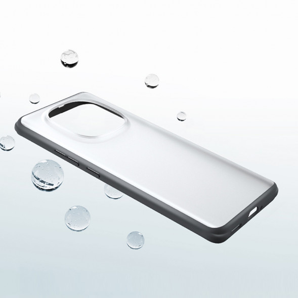 Xiaomi Redmi Note 14 Pro ROCK matte anti-fall protective case clear blue 62919