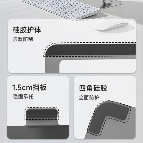 Lenovo Erazer (W7) Gunmetal color stepless hover bracket (Special offer) Steel and aluminum material 31111611