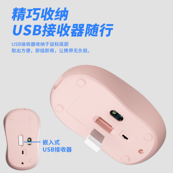 Lenovo Erazer (Dual-mode connection + Type-c charging) Wireless Mouse N306 Apricot 65014548