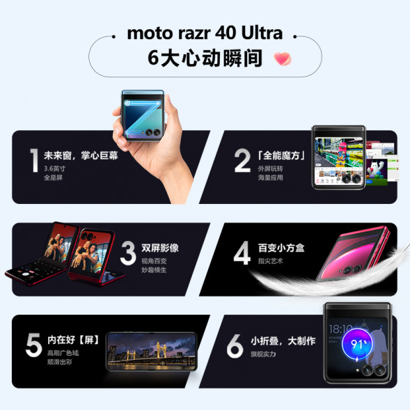 Lenovo Motorola (moto) razr 40 Ultra/8GB+256GB/Fengya Black PAX50000CN