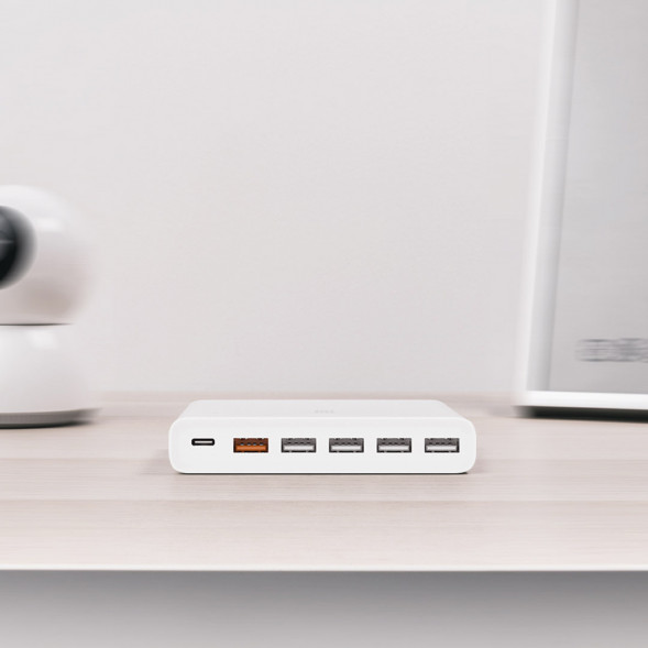 Xiaomi USB charger 60W fast charging version (6 ports) white 16624
