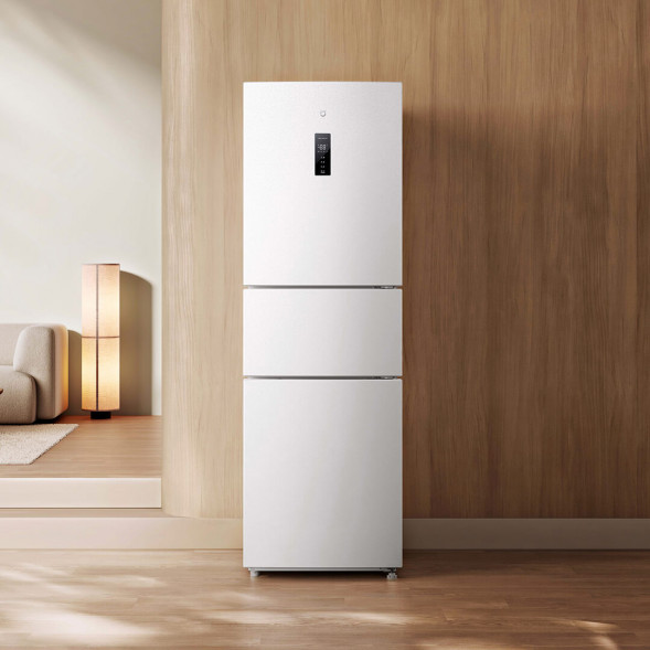 Xiaomi Mijia Refrigerator | Compact three-door 256L Ice Feather White 51434