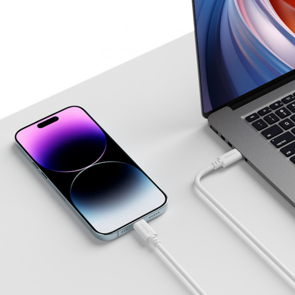 Lenovo Thinkplus USB-C to USB-C original 100W fast charging cable (1 meter) white QZ51Q30676