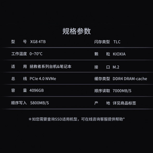 Lenovo Original SSD (XG8) – 4TB 870010173