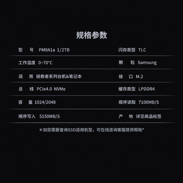 Lenovo Original SSD (PM9A1a)-2TB 870011680