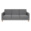 Xiaomi 8H Independent pocket spring fabric sofa dark gray 3 persons 16667