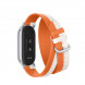 Xiaomi Mi Band Leather Double Circle Wristband Beige and Orange 57431