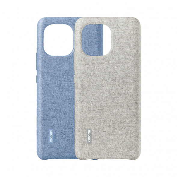 Xiaomi 11 Plain leather imitation fabric protective case, denim blue, glass version only 31531