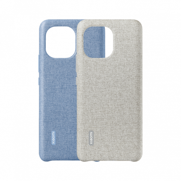 Xiaomi 11 Plain leather imitation fabric protective case, denim blue, exclusive for plain leather version 31534