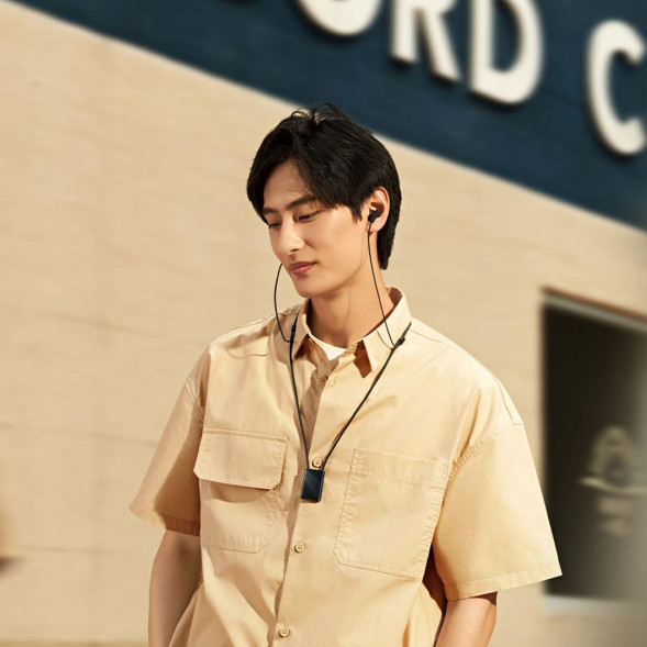 Xiaomi Noise Canceling Bluetooth Headphones Necklace Ice Crystal White 42681