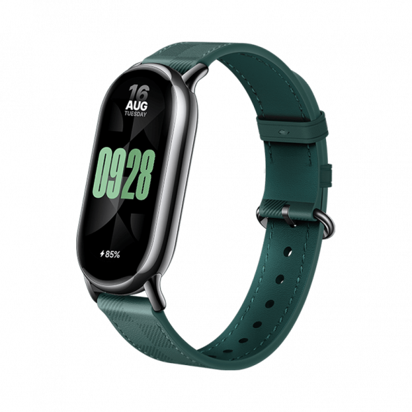 Xiaomi Mi Band 8 Fashion Wristband Checkered Green Leather Wristband 47441
