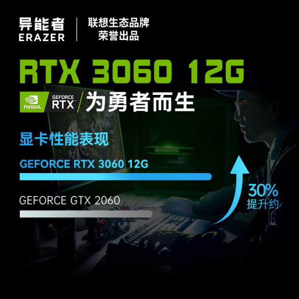 Lenovo Erazer i5-12400F/RTX 3060/16GB+512G SSD 870011242