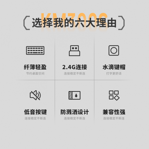 Lenovo Erazer Wireless keyboard and mouse set KN300S black / keyboard and mouse set 870000493