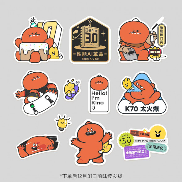 Xiaomi Redmi K70 Series 10th Anniversary Limited Edition KINO Sticker 55879