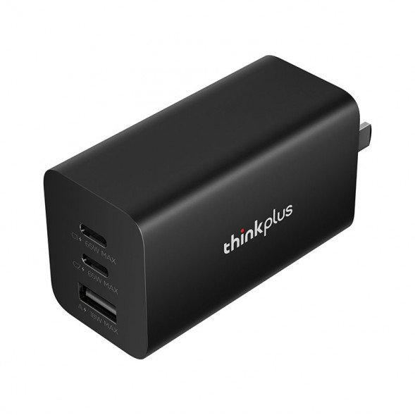 Lenovo Thinkplus three-port GaN charger 65W-black 4X21M84909