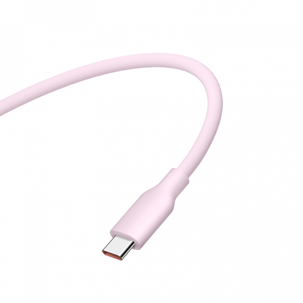 Xiaomi 6A skin-friendly silicone Type-C to Type-C fast charge purple 59436